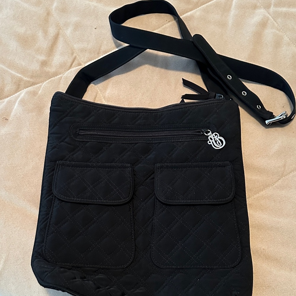 Vera Bradley Black Quilted Crossbody Bag